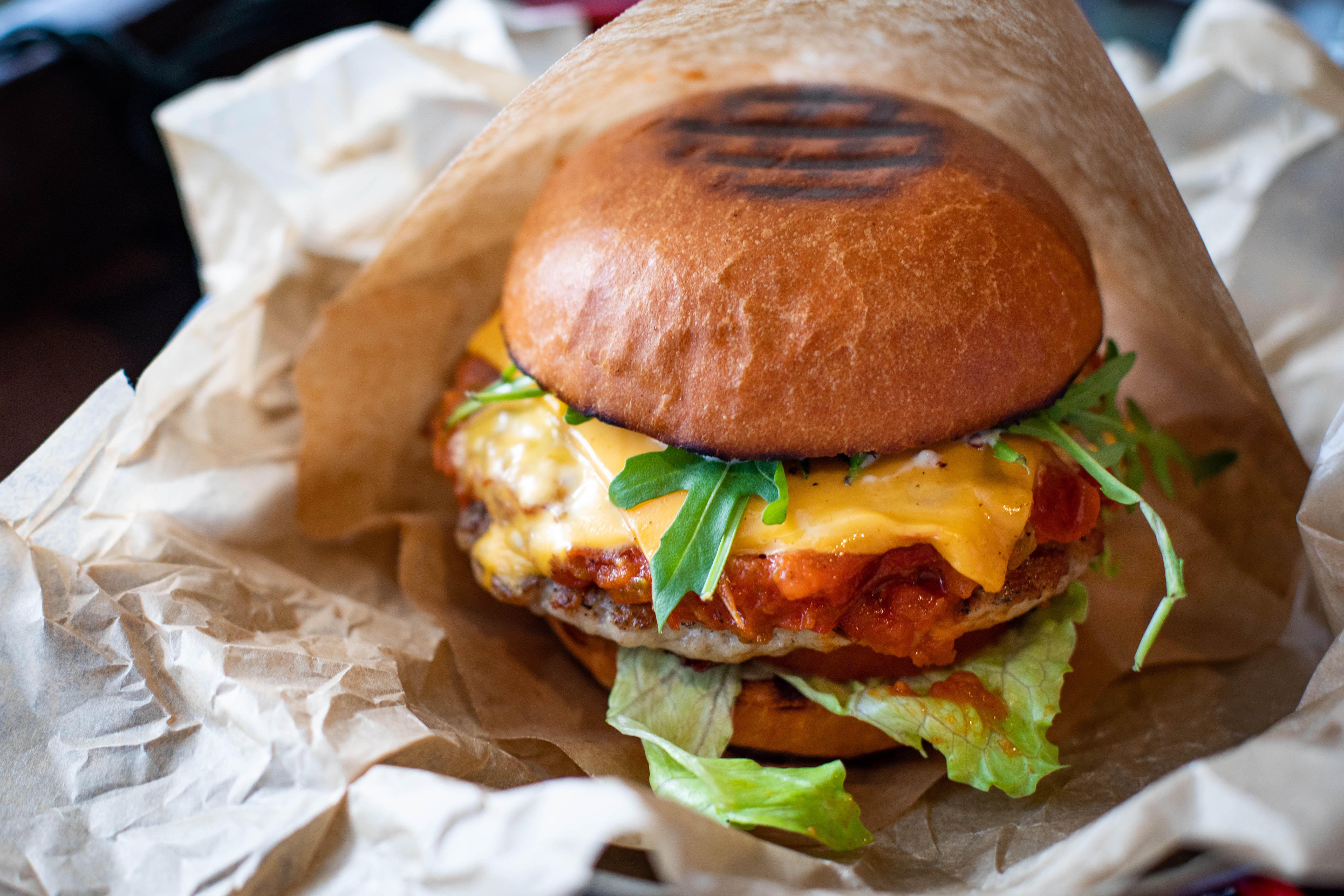 Burger Colse Up Shot